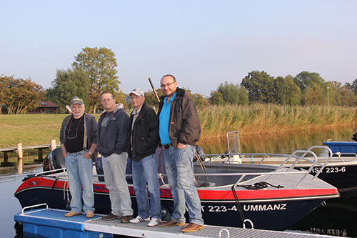 Die Mannschaft an der Ummanz